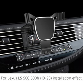 LUNQIN Car Phone Holder for Lexus LS 500 500h 2018-2023 Auto Accessories Navigation Bracket Interior Decoration Mobile Cell Phone Mount