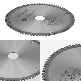 VOBOR Circular Wood Mitre Saw Blade, Rennie Tools - 210mm x 30mm x 80T TCT Circular Wood Saw Blade for Metal Wood Stone Glass Plastic Cordless Cutting Saw Disc - Round Cutting Discs