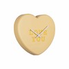 Karlsson Wall Clock Heart Candy - Yellow - 30 x