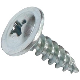 AERZETIX - C44680 - Set of 100 self-tapping screws Ø4.2 x 16 mm with large lens head - with PH cross slot - wooden construction metallic gutters - made of galvanised steel - colour silver