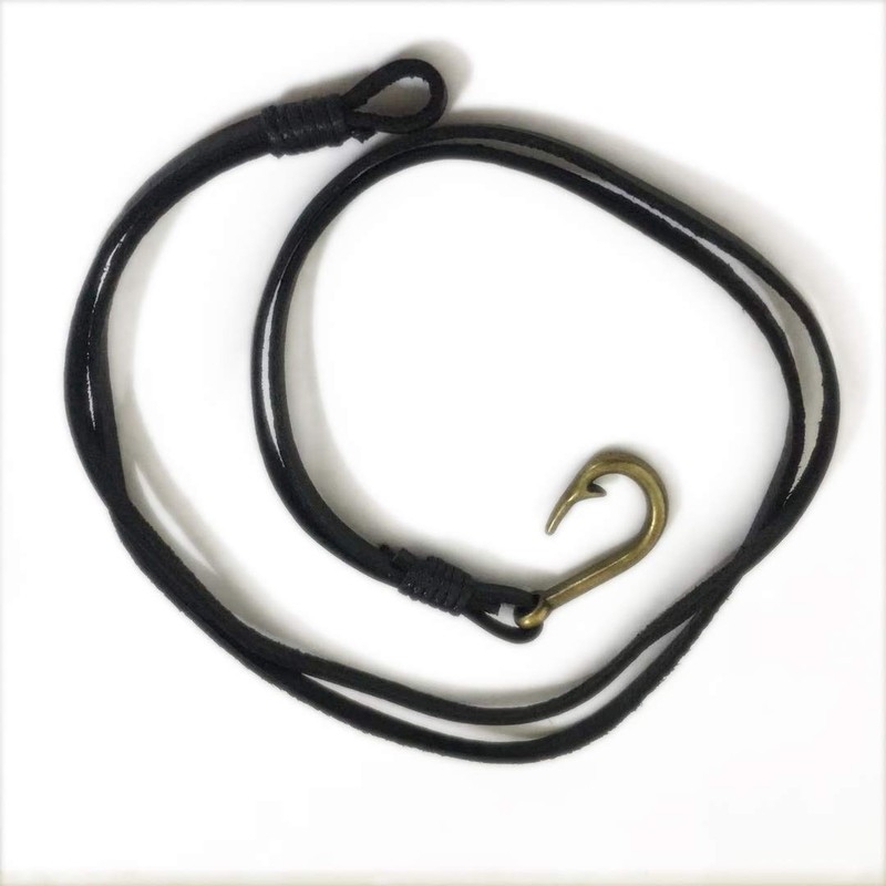 Caiyao Fish Hook Leather Wrap Braided Bracelet Multi-layer Handwork Punk