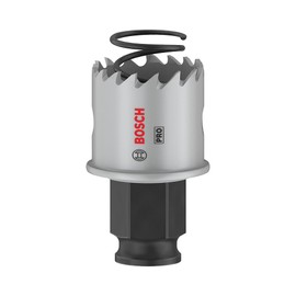 Bosch 1 x Pro Sheet Metal Power Change Plus Hole Saw (for Stainless Steel Sheets, Steel Sheets, Diameter 29 mm, Professional Accessories Drill/Screwdriver)