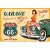 AGDeko® Schild aus Holz 12x18cm Retro Garage open 24 hours