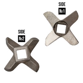 Replacement Hand Meat Grinder Blade - Size #8 - Universal Stainless Steel Blades Cutters Knife for Meat Grinders