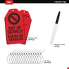 Out of Service Tags 25 Pack, Bilingual OSHA Do Not