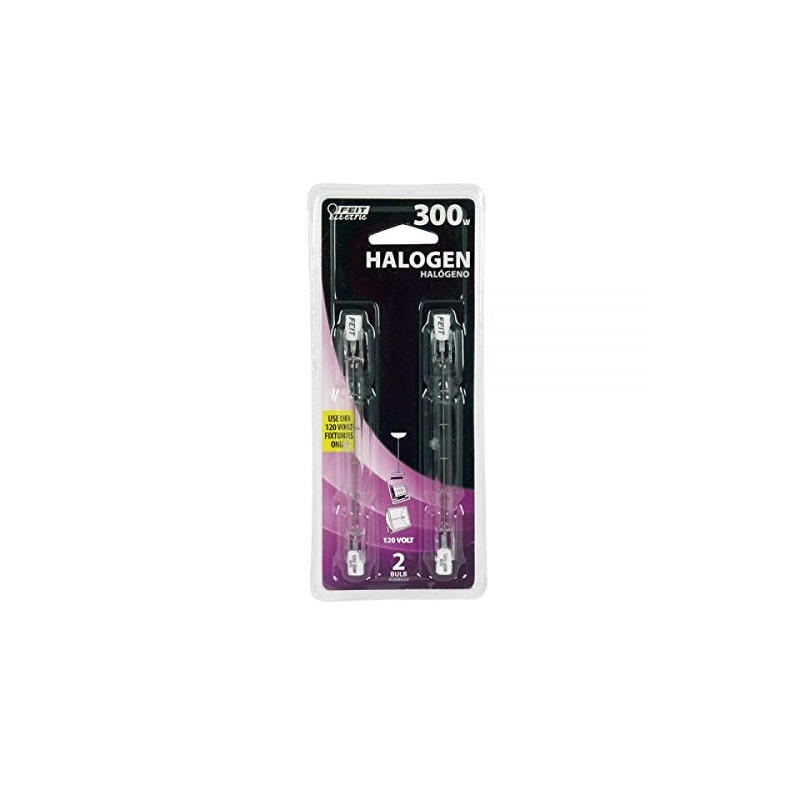 Feit Electric Bpq300t3/cl/2 Halogen Light Bulb, 300 Watts, 120 Volt