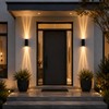 Bofea-Outdoor Waterproof Wall Sconce,Modern Black Wall Sconces