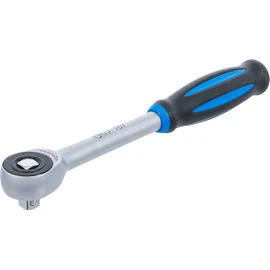 BGS 107 Reversible Ratchet with Spinner Handle, Silver/Black/Blue, 1/2-Inch