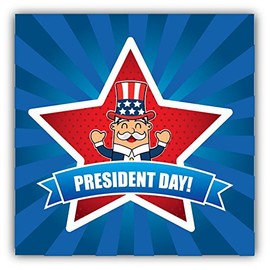 Zirni President Day United States Man Sticker Decal Design