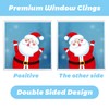 Wothfav 79Pcs Christmas Window Stickers – 9 Sheets Removable Static