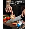 DOWOX Diamond Sharpening Stone Kit, 3 Side Grit 400/1000/8000 Knife
