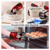 Samgula Red Wine Oven Mitts and Pot Holders Sets Roses
