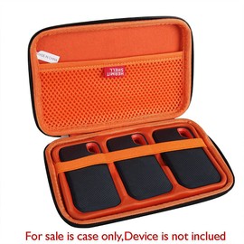 Sandisk External 500GB 1TB 2TB 4TB Dedicated Storage Case - Hermitshell (3 Hard Drives with Storage Case) (Orange)
