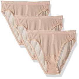 OnGossamer Women's Intimate Apparel Gossamer Mesh Hi-cut Panty Briefs, Champange, Medium US Champagne