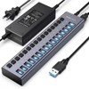 ACASIS Hub USB alimentado, 16 puertos USB 3.0 Data Hub,