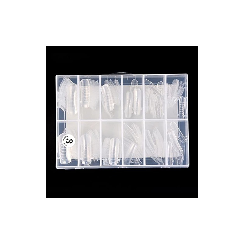 KADS Nail Tips 12 Sizes/10PCS Dual Nail Foam UV Gel