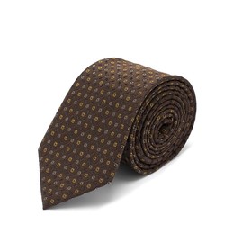 Brera67: Elegant Silk Tie 148 x 8 cm Ties for Men Tie Boys Accessories Men for Jacket and Suit, brown and beige