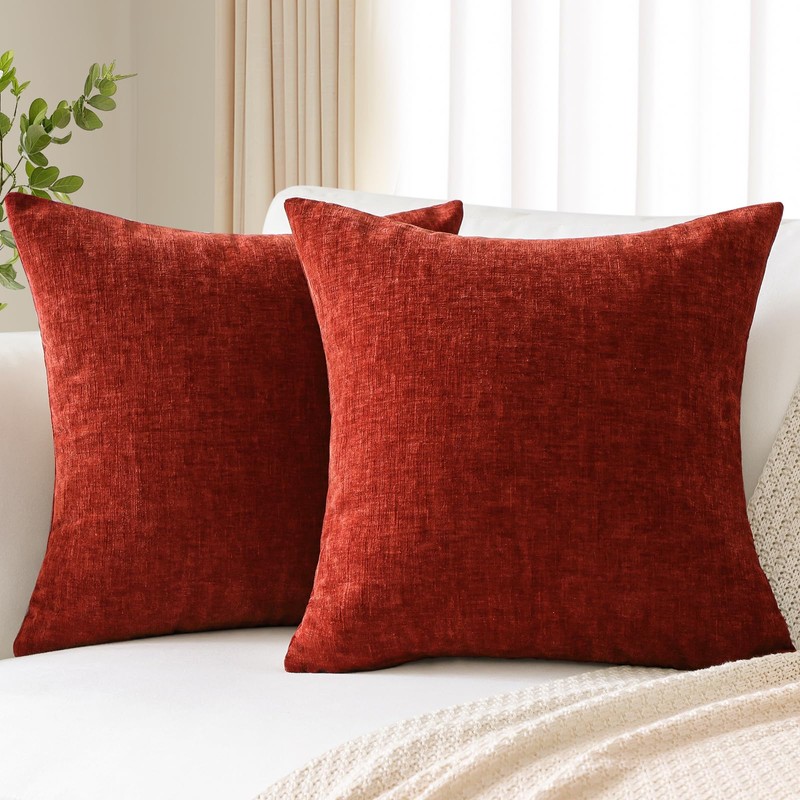 JOTOM Set of 2 Cushion Covers 40x40 cm Soft Chenille