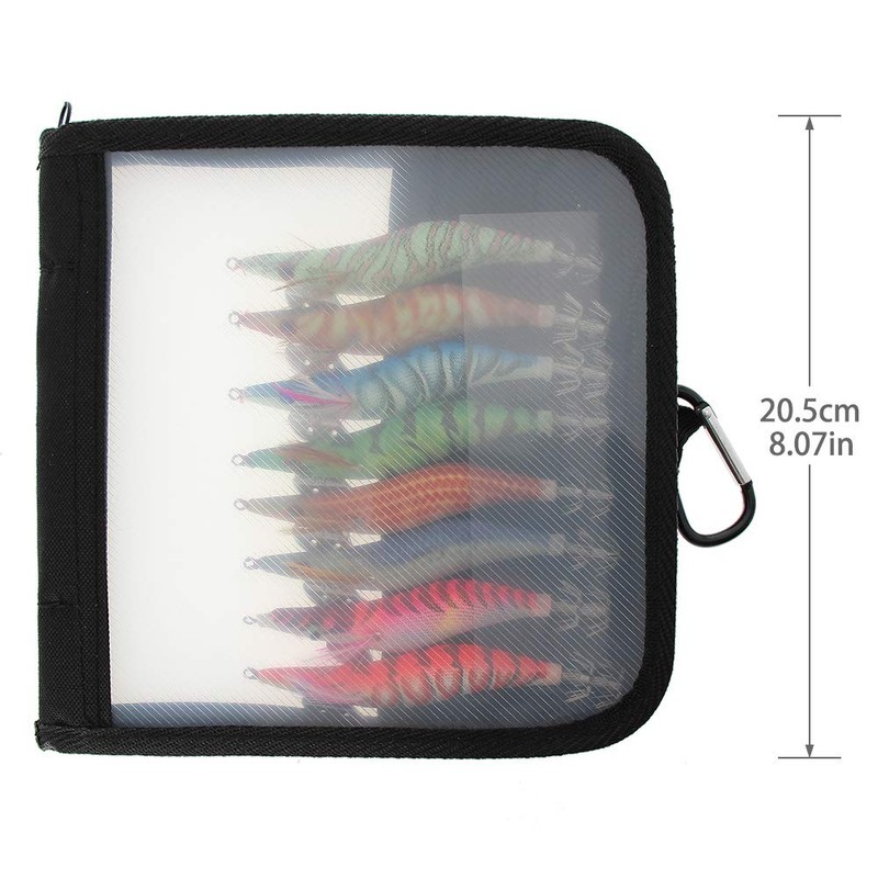 Croch 8pcs Squid Jig Hard Fishing Lures Artificial Spinner Lures