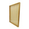 FixtureDisplays Golden Oak Finish Shadow Box Jersey Display Case 24"