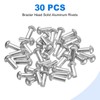 sourcing map 30 Pcs Brazier Head Solid Aluminum Rivets, M4