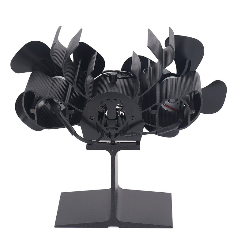 Wood Stove Fan Heat Powered 8 Blades Stove Fan Self