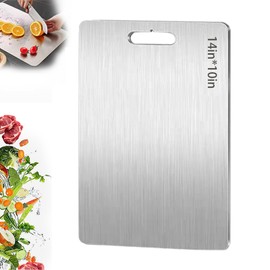Titanium Cutting Board, 2025 New Upgrade 100% Pure Titanium Cutting Boards for Kitchen, Double Sided Non Stick Chopping Board for Cutting Meat Vegetable Fruit, Easy to Clean (M)