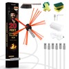 Morinoli 20 Feet Chimney Sweep Kit, Chrome Button Locking System,