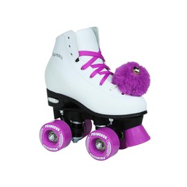 Epic Skates Princess Quad Roller Skates, White/Purple, 2, Model: PrpPncs02