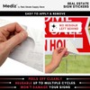 Real Estate Listing Vinyl Sign Stickers - Removable & Reusable