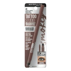 Lápiz De Gel Delineador Maybelline Tattoo Studio Smokey Brown