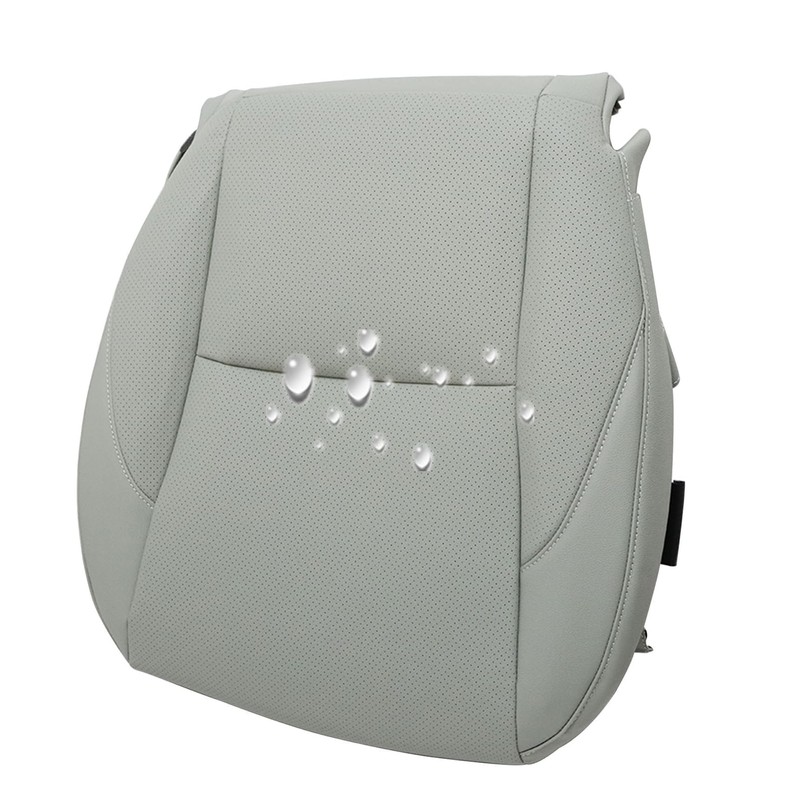 ATUOTPO Driver Side Bottom Leather Perforated Seat Cover Gray #LA15