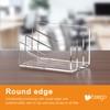 Beego Envelope and Mail Organizer Countertop - 3 Compartments Clear