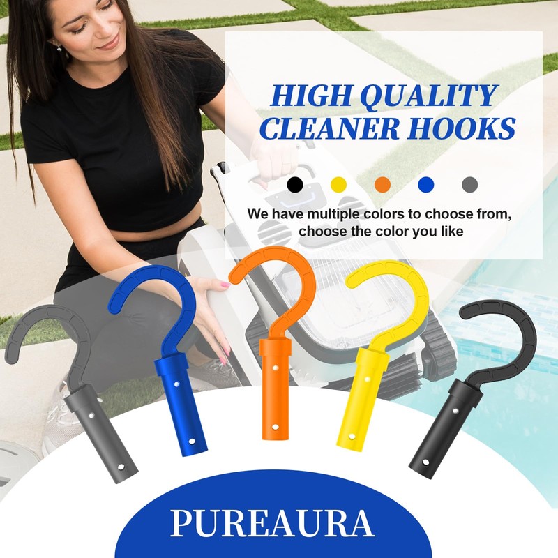 Hook for Robotic Pool Cleaner,PureAura Pool Hook for Poles Compatible