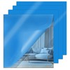 Frddiud 4 Pcs Blue Mirror Acrylic Sheets, 11.8 x 11.8