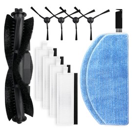 Liveryde Replacement Compatible with Honiture G20, G20 Pro, for Laresar Evol 3 Vacuum Cleaner Robots, 1 Main Brush, 4 Side Brushes, 4 HEPA Filters, 2 Wipes Accessories Replacement Parts