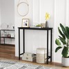 HollyHOME Narrow Hallway Table, 29.5" Small Console Table, Slim Entryway