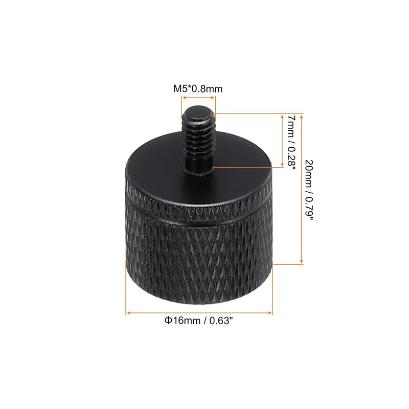 QUARKZMAN 3 Piece Microphone Stand Adapter, 1/4 Female Thread to