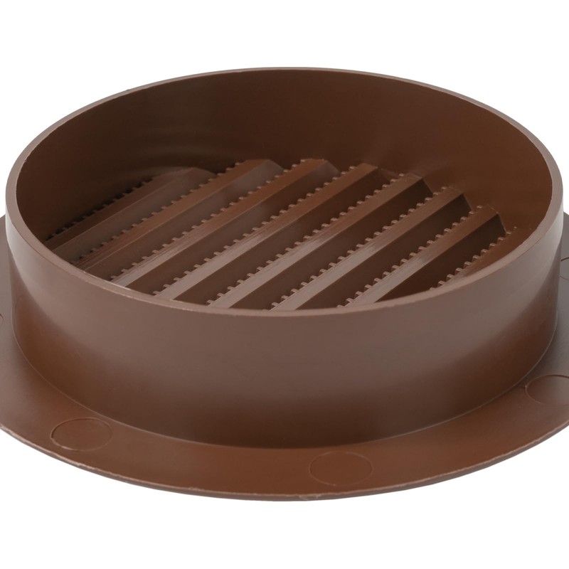 Vent Systems 4'' Inch Brown Soffit Vent Cover - Round