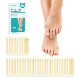 Promifun Promifun Waterproof Hydrocolloid Gel Blister Bandages - Pads for Heel, Foot, Toe & Feet (32ct, Spot Pack)