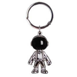 MUAMAX Sliver Robot Keychains for Men Creative Spacemen Car Key Chain Car Key Accessory Backpack Purse Bag Charms Lucky Astronaut Keyrings Men/Women