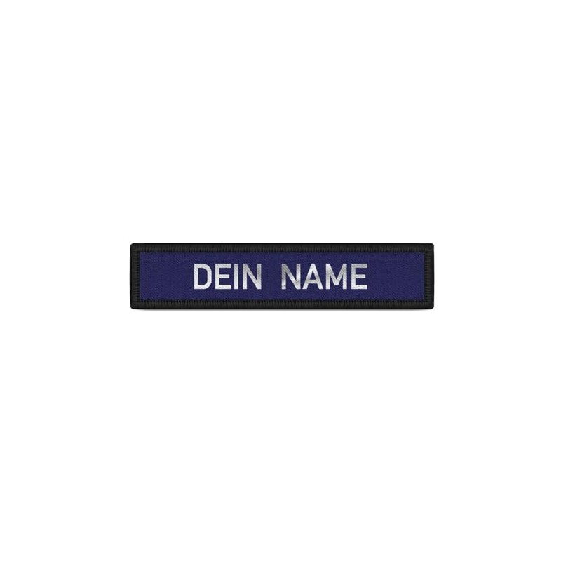 Copytec Name Plate Patch Blue Silver Name Fire Brigade Individual
