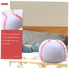 Ipetboom Portable Baseball Shaped Plush Storage Bag Organizer with Seating