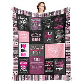 Best Gigi Blanket Gifts for Gigi from Grandchildren Gigi Gifts from Grandkids Best Gigi Ever Blanket Christmas Mothers Day Birthday Present for Gigi from Grandaughter Throw Blanket 50” X 60”