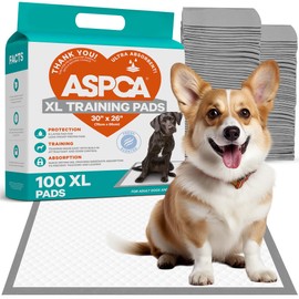 ASPCA Scented Puppy Pads, [100 Count], Dog Pee Pads for Training, Absorbent Potty Pads for Dogs, Quick-Drying Leakproof Large Dog Pads with Odor Control, 26"x30", XL Puppy Pads for Indoor/Outdoor Use