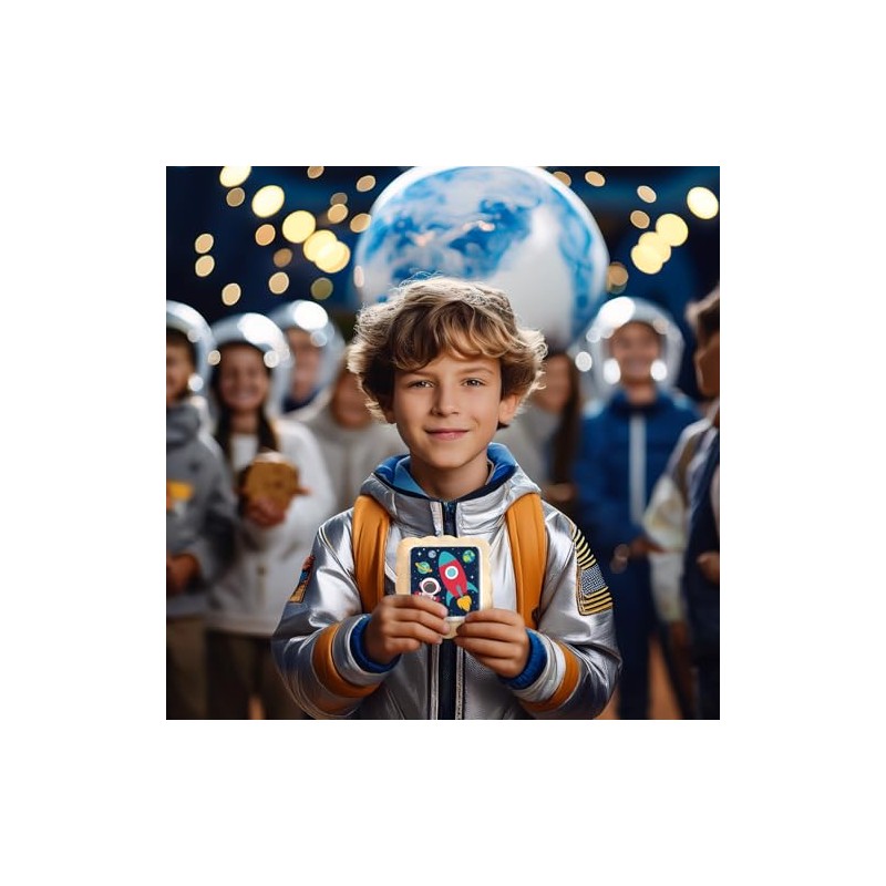 Space Themed Cookies Individually Wrapped Bulk | Outer Space Astronaut