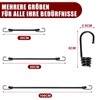 TaoTazon Bungee Cord with Hooks, 30 cm, Expander with Hooks,