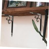 IWOWHERO 2pcs Hanging Plant Stand Wall Hook Corner Bracket Cable