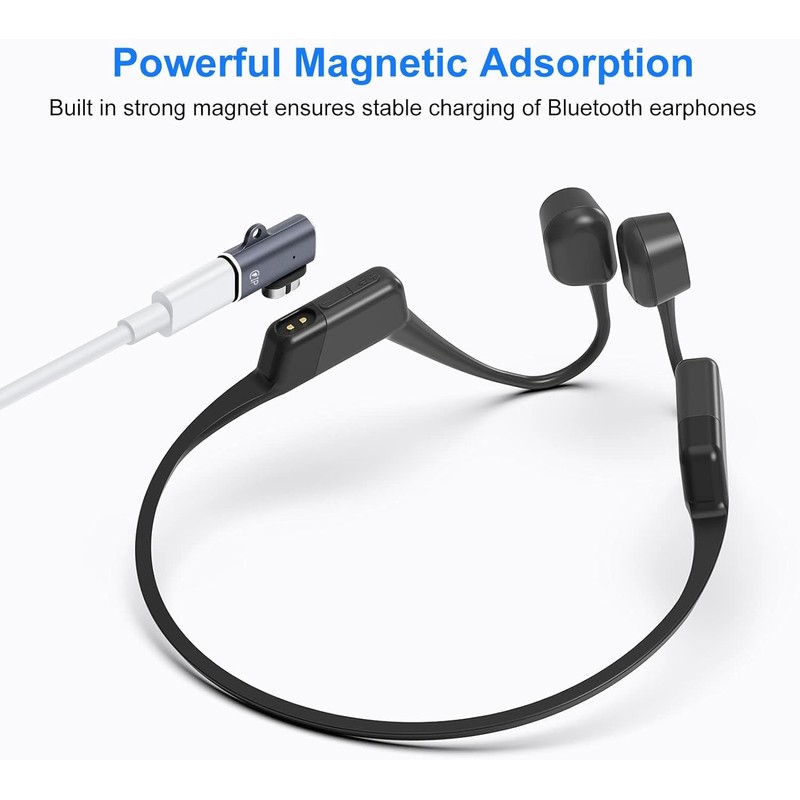 Lightning Charger Adapter for leizhan Shokz Headphones (2 Pack) Magnetic