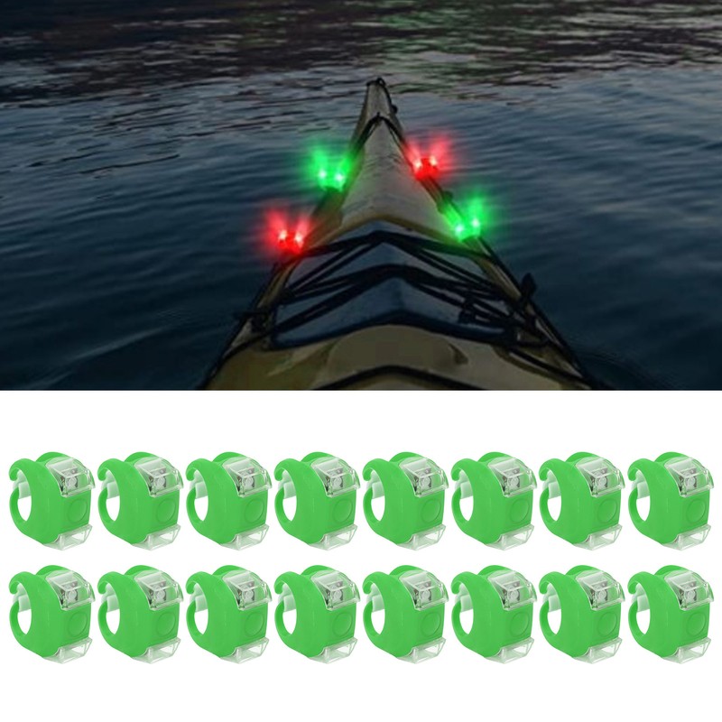 16Pcs LED Boat Navigation Lights 3 Modes Easy Installation Bright